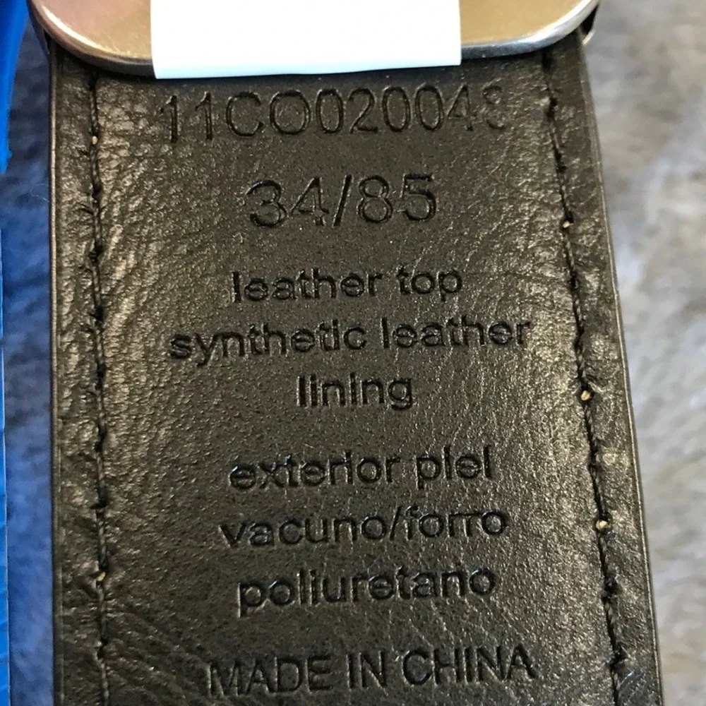 Columbia Mens Reversible Leather Belt Tan Black Size 34 11CO020048 New